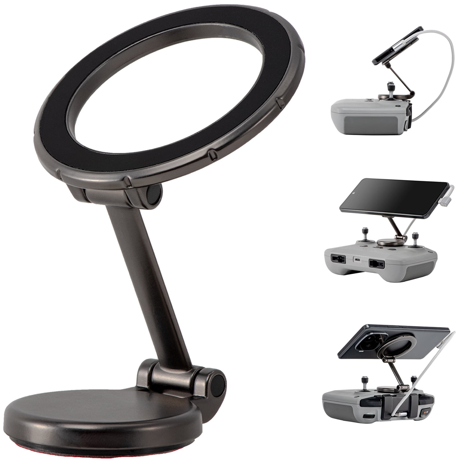 Foldable Magnetic Phone Stand for DJI RC-N1 / N2 / N3 Remote Control Adjustable Phone Holder 360° Rotation Phone Mount Adapter