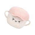 thumbnail image 3 of Creative Wheat Straw Kids Rice Bowl Cartoon Bowls with Lid Baby Feeding Tableware (Pink), 3 of 8