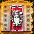 thumbnail image 2 of Christmas Door Cover Decoration Merry Christmas Gnome Door Hanging Banner Backdrop Red Hat Door Cover Winter Xmas New Year Decor, 35.43x70.86in, 2 of 6