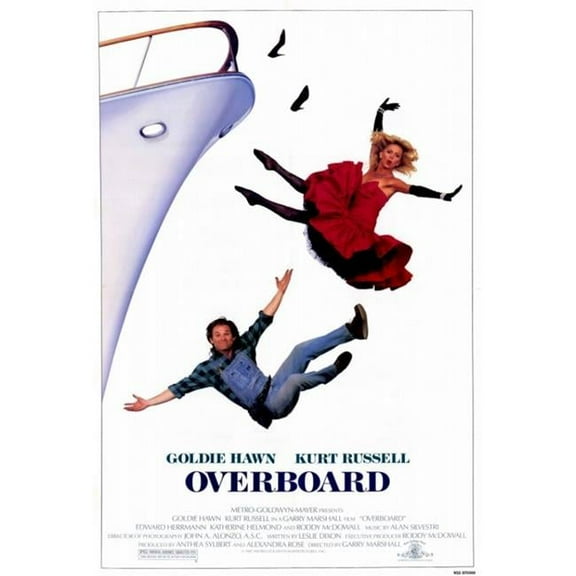 Pop Culture Graphics MOVIF7412 Overboard Movie Poster Print, 27 x 40