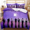thumbnail image 1 of HEFEI,Twenty Two# Bts Youth League Men's League Export Plus Print Student Dormitory Three Piece Sheet Bedding, 1 of 2
