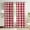 Red, variant on Buffalo Check Plaid Valance Curtains for Kitchen Bedroom Windows, Farmhouse Checkered Rod Pocket Blackout Curtain Valances for Living Room, Red, 50 x 18 Inch, 1 Panel