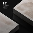 thumbnail image 4 of Canvas Print Wall Art Faded Textured Brown & White Color Blocks Abstract Shapes Illustrations Minimalism Contemporary Nordic Decorative for Living Room, Bedroom, Office - 12"x18", 4 of 6