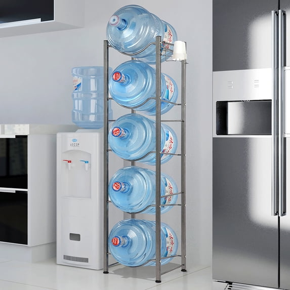 Topcobe 5/4/3 Tier Water Bottle Holder Cooler Jug Rack, 5 Gallon Bottle Storage Rack