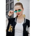 thumbnail image 6 of FEISEDY Fire Flame Sunglasses for Women Mirror Rimless Fire Shaped Novelty Sunglasses B2839, 6 of 14