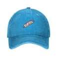 thumbnail image 1 of ZICANCN Pink Candy Adjustable Baseball Cap Women , Hats for Men Adult Washed Cotton Denim Baseball Caps Fashion Blue, 1 of 8