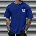 thumbnail image 4 of T-Shirts à Col Rond pour Hommes Séchage Rapide Imprimé Polyester, Coupe 3D Col Rond Haut Athlétique pour Gym, Course, Cyclisme & Décontracté, 4 of 4