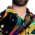 thumbnail image 5 of Note Men's Casual Printed Button Down Short Sleeve Beach Shirts, 5 of 6