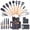 Gray, variant on HEESEM 19pcs Silicone Kitchen Utensil Set, Heat-Resistant Non-Stick Easy Cooking Cleaning, Pink