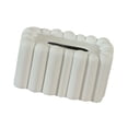 thumbnail image 4 of Porta pañuelos decorativo para el hogar, escritorio, moderno, rectangular, para coche, hogar, tocador. blanco, 4 of 9