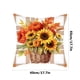 thumbnail image 3 of Funda de Almohada de Calabaza y Girasol de Acción de Gracias con Paisaje Nocturno de Calabaza, 45 X 45 Cm, 3 of 6