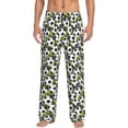 thumbnail image 2 of Goofa Soccer and Football Printed Soft Pajama Pants for Men, Wide Leg Comfy Casual Lounge Yoga Pants-Medium, 2 of 9