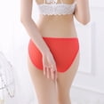 thumbnail image 6 of MRULIC panties for women Womens Low Waist Sheer Mesh Briefs Cute Seamless Panties For Women Red + L, 6 of 8