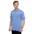 thumbnail image 1 of Tri-Mountain Performance Excel K247 interlock jersey polo, 3X-Large, Lt Blue/White/Gray, 1 of 1