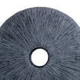 thumbnail image 2 of Benzara BM26624 Ribbed Round Sandstone Wall Decor with Cut Out at Centre, Gray - Large, 2 of 2