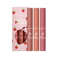 thumbnail image 1 of Salud y Belleza, Belleza y Maquillaje, Lápiz Labial/Brillo Labial, Lápiz Labial, Set de 3 Cajas de Fresa Velvet Matte Matte Lip Glaze Lápiz Labial Brillo Labial Femenino Vaso Antiadherente, Esmalte La, 1 of 1