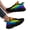 FN003-25023075-3b, variant on Coolcustomize Fashion Casual Sneakers for Men, Rainbow Brushstroke Design, Ultra-Light Twist Sole Comfortable Low Top Trainers, Trendy Tennis Shoes for Running Travel Streetwear and Everyday Style