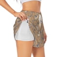 thumbnail image 2 of Disketp Cactus Alpaca Print Women's Shorts Workout Shorts for Athletic Gym Running Shorts with Phone Pockets X-Large, 2 of 8