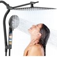 thumbnail image 1 of High Pressure Rain Shower Head with Handheld Spray Combo Sprays Handheld Shower Head Detachable Shower Head Builtin Magnetic Docking and Power Jets (Silver), 1 of 9