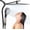 Matte Black, variant on Rain Shower Head with Handheld Spray Combo,High Pressure Filtered Handheld Shower Head with 10-Spray for Bathroom Upgrade,10" Height/Angle Adjustable Bar,71" Long Hose (Black)