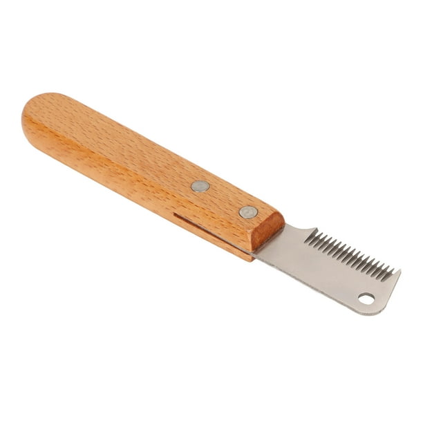 Dog Grooming Stripping Knife, Dog Stripping Knife Wooded Handle Metal