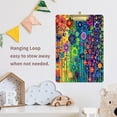 thumbnail image 6 of Acrylic Writing Board Gold12.5*9 Inch Clipboards Transparent Acrylic Material Suitable For Office Classroom Teachers Fashion Bloggers Stationery Enthusiasts Purple Flowers and Butterflies, 6 of 9