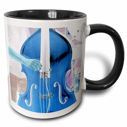 Coffee Cup Gift Idea present music KEEP CALM and Play The Double Bass 