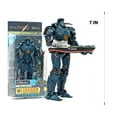 thumbnail image 4 of Pacific Rim Gipsy Danger 7-Inch Articulated Action Figure – Battle-Damaged Collectible Movie Replica with Display Stand, 4 of 8