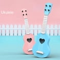 thumbnail image 4 of Juguete profesion para guitarra de ukelele, juguete de aprendizaje educativo clásico de , instrumento musical, guitarra pequeña para Rosado Macarena ukelele para niños, 4 of 8