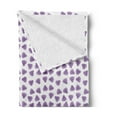 thumbnail image 2 of Nautical Soft Flannel Fleece Throw Blanket, Violet Toned Sea Shell Motifs on a Plain Background Oceanic Scene Items, Cozy Plush for Indoor and Outdoor Use, 50" x 60", Lavender and White, by Ambesonne, 2 of 5