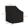 thumbnail image 6 of Covers&All Outdoor Chair Covers, Made of 12 Oz Waterproof & UV-Resistant Cover Max Fabric, Suitable for Indoors/Outdoors (34"H x 33"D x 31"W, Black), 6 of 7