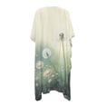 thumbnail image 2 of HELLHERO Dandelion Daisy Long Kimono Swimsuit Cover Up Comfort Polyester Flowy Bathing Suit Cover Up, 2 of 6