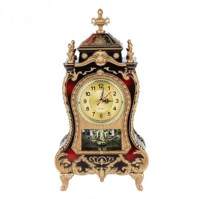 Despertador de escritorio, reloj Vintage, realeza clásica, sala de estar, mueble de TV, escritorio, mobiliario Imperial, reloj de péndulo creativo para sentarse MFZFUKR 1254-2