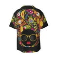 thumbnail image 2 of KLL African Women Print Men's Shirt Short Sleeve Button Down Summer Cuba Beach Shirts- X-Large, 2 of 7