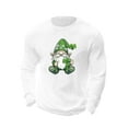 thumbnail image 4 of VBTAPA Men's St. Patrick's Day Waffle Shirts Long Sleeve Crewneck Pullover Big and Tall T-Shirt Loose Workout Casual Graphic Tees White M, 4 of 6