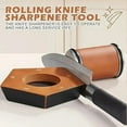 thumbnail image 3 of Rolling Tumbler Knife Sharpener Kit #1000/#400 Diamond Roller Sharpening Stone with 5-Angle Magnetic Holder, Effortless KItchen Sharpening System with Finger Guard and Glove, 3 of 9