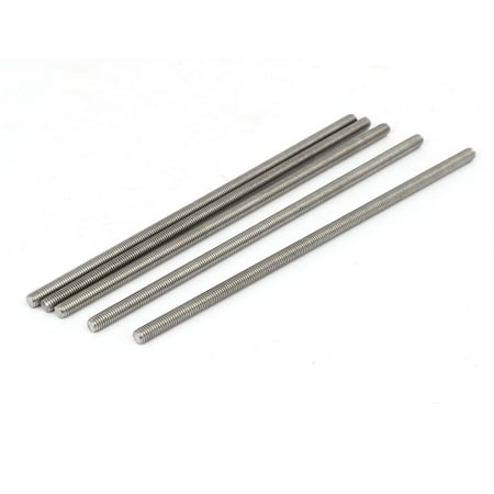 M5 x 150mm 304 Stainless Steel Fully Threaded Rod Bar Studs Hardware 5 ...