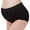 Black, variant on Pregnant Women's Cotton Seamless High Waist Maternity Underwear Lifting Hips Panties