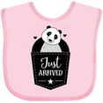 thumbnail image 3 of Inktastic Just Arrived Panda Bear New Baby Boys or Girls Baby Bib, 3 of 4