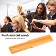 thumbnail image 3 of Peineta Cortapelos Peluquería Carbón Antiestático Diente Ancho Naranja, 3 of 9