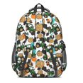 thumbnail image 3 of Tractor and Haybales White Pattern Backpack for School, Cute School Bag with Adjustable Shoulder Straps and Padded Back, 16.9"x12.6"x5.9", 3 of 5