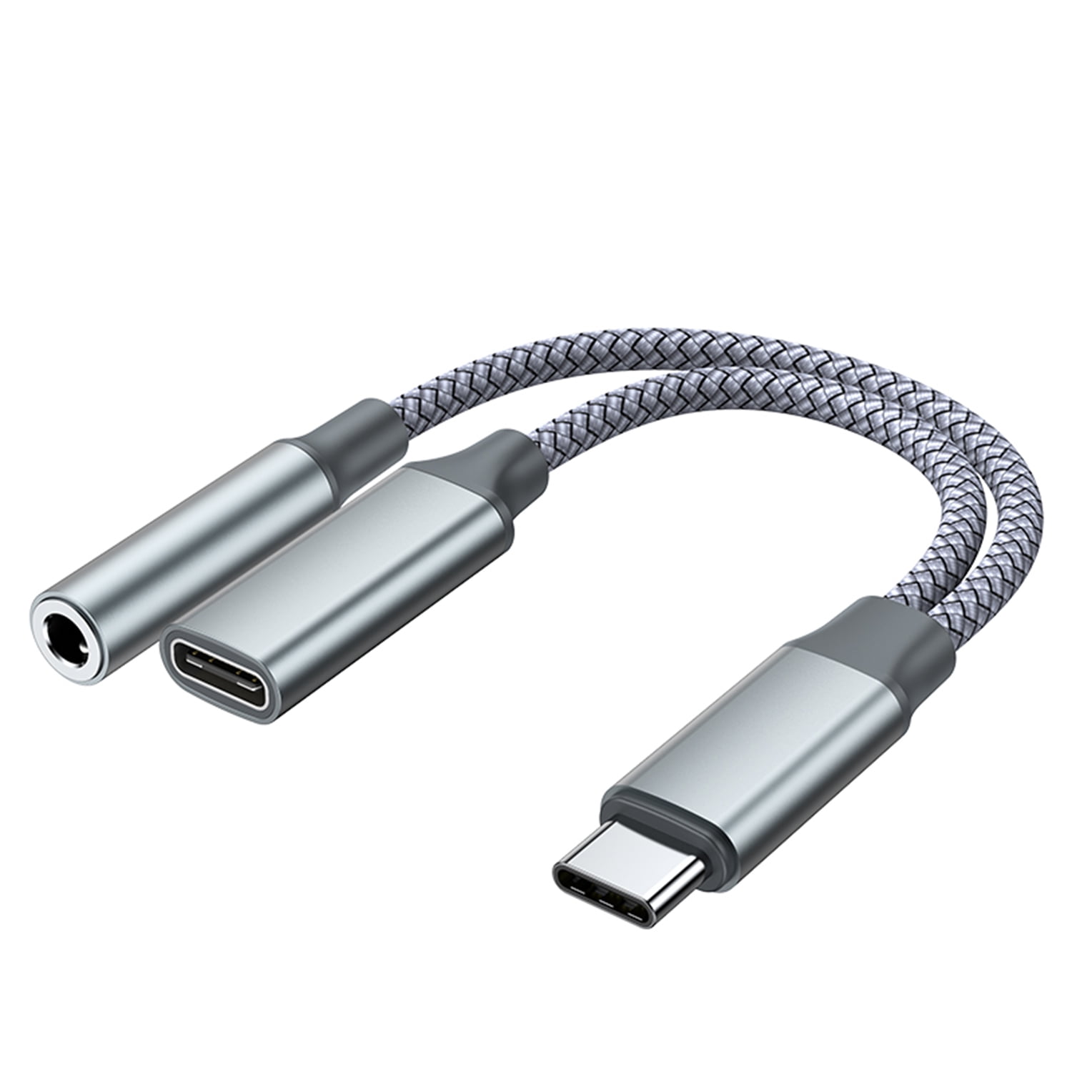 USB C to 3.5mm Headphone and Charger Adapter, 2 in 1 USB C to Aux Audio Jack with PD Fast Charging Dongle Cable Cord for Phone 16 15 Pro Max Samsung Galaxy S25 S24 S23 Pixel Ultra,iPad Pro