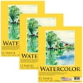 thumbnail image 1 of 3Pk 11" x 14" Premium Heavy-Weight Watercolor Painting Paper Pad 60lbs 12-Sheets, 1 of 1
