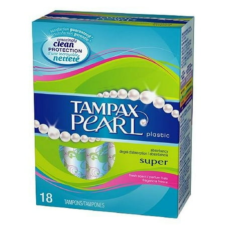 tampons scent absorbency tampax pearl fresh plastic each pack super