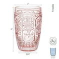 thumbnail image 2 of Fitz and Floyd Trestle 12 oz Blush Highball Glass (Set of 4), 2 of 5