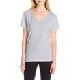 thumbnail image 2 of Hanes Womens X-Temp V-Neck T-Shirt, XL, Light Steel, 2 of 4