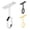 Chrome, variant on B&B Hardware Extra Pair Round Closet Rod End Supports - Wardrobe Bracket Metal Rod Holders - Durable End Supports - Heavy-Duty Closet Pole Holder - Upgrade Your Closet with ORB End Support 1 Pair