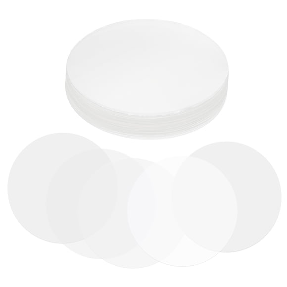 Uxcell Film Badge 2.1 Po (54mm), 100 Pcs Film Protecteur Transparent Cercle Mylars pour Badge Rond Bouton Fournitures DIY Arts et Artisanat