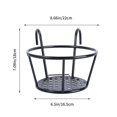 thumbnail image 2 of POINTERTECK Holder Planter Railing Balcony Hangingflower Pot Metal Stand Pots Fence Flowerpot Planters Over Potted Rail Deck Rack, 2 of 6