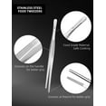 thumbnail image 2 of ORUYROP Pinces Alimentaires à Embouts Dentelés en Acier Inoxydable (1, 8.5 Pouces), 2 of 6